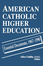 American Catholic Higher Education