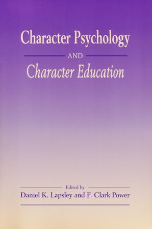 Character Psychology And Character Education book image